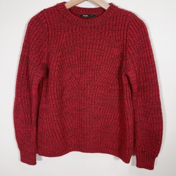 MAJE | ALPACA  WOOL BLEND MARBLED SWEATER - Picture 3 of 14